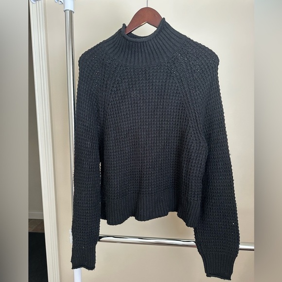 Women’s Black Knit American Eagle Sweater - Picture 2 of 3